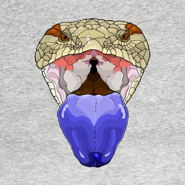 Blue Tongue Skink Face by Tinker and Bone Studio